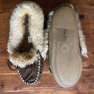 SOLD LLBean Shearling Mocassins